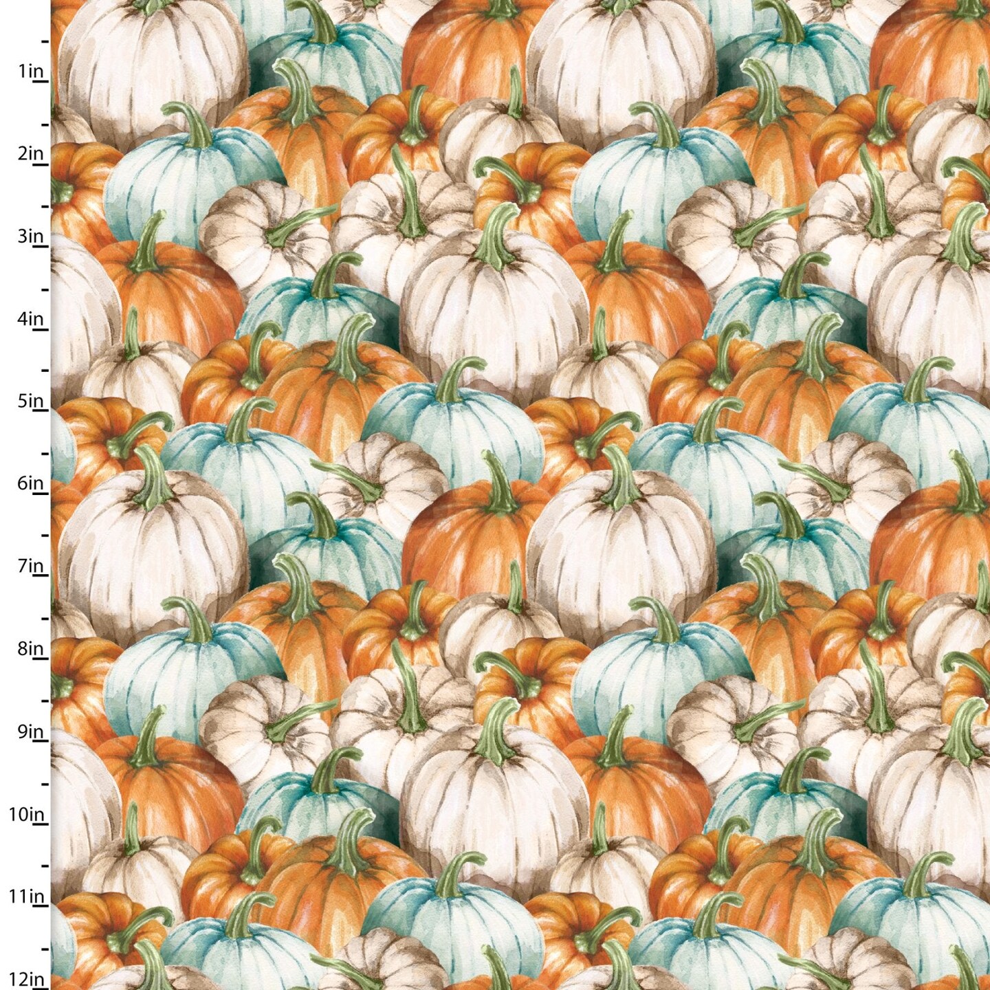 Fabric 3 Wishes Multi Packed Pumpkins Autumn Days by the Quarter Yard 23664-MLT