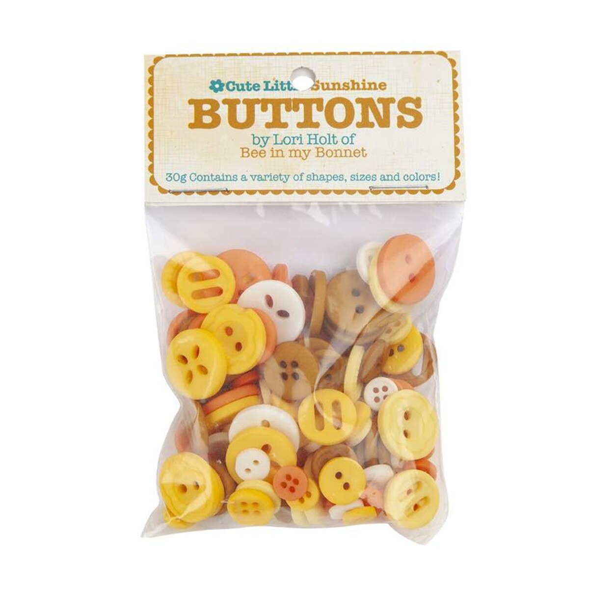 Riley Blake Designs Lori Holt Sunshine Cute Little Buttons STB-3607