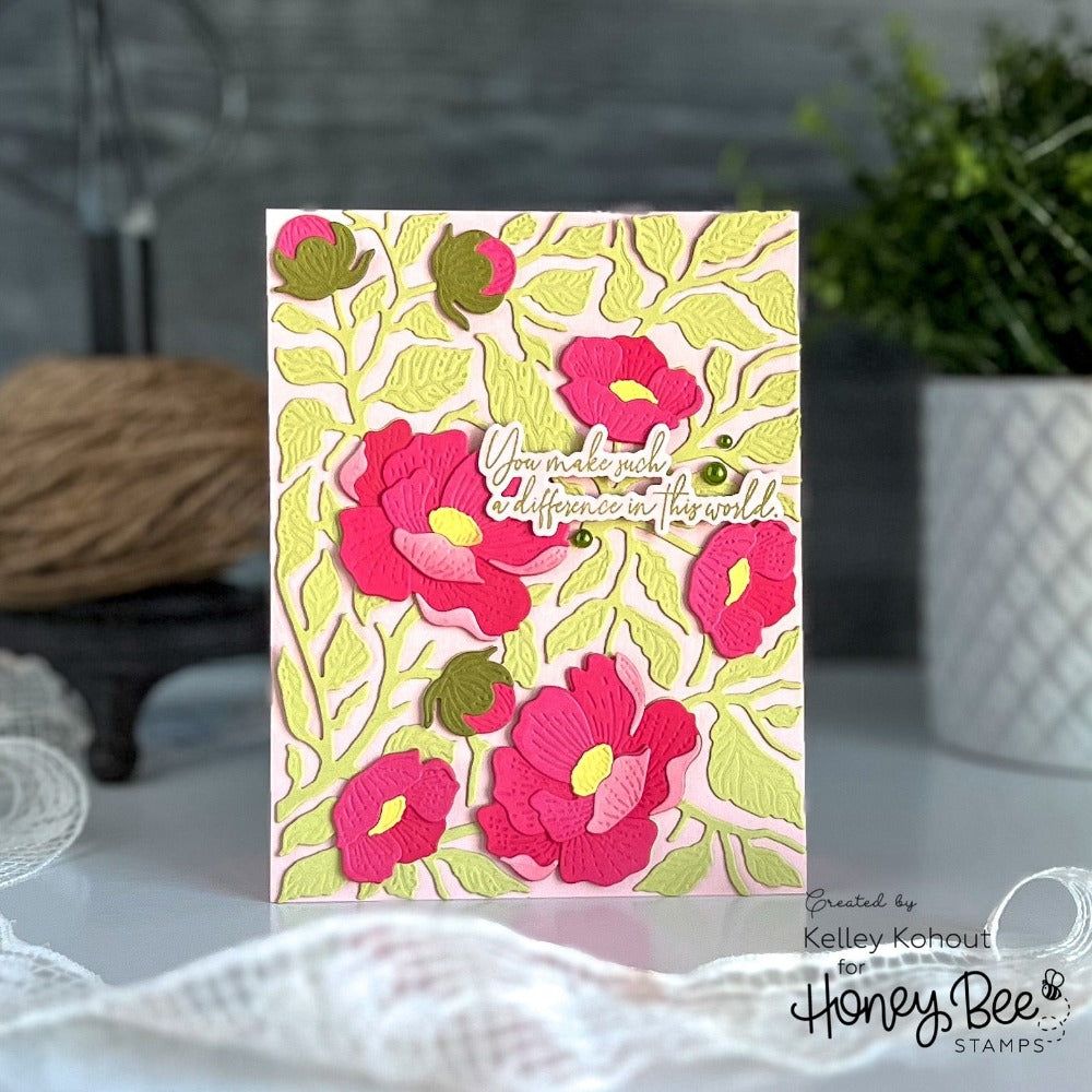 Bold Backgrounds: Vintage Roses - Honey Cuts - Stand-Alone Dies
