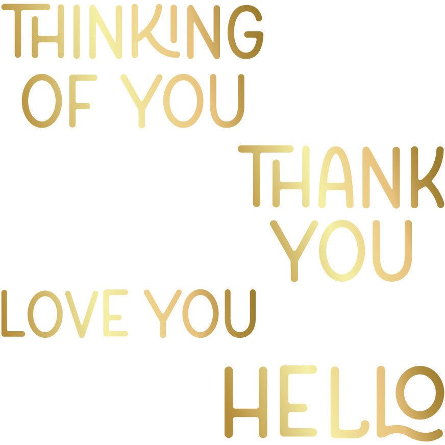 Fall Foliage Hot Sentiments - Hot Foil and Letter Press Plate - Retiring