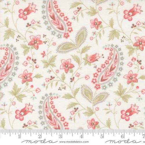 Fabric Moda Porcelain Paisley Vine Muse by the Quarter Yard 44393-11
