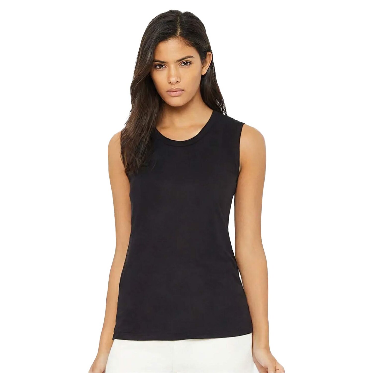 BELLA + CANVAS Women’s Flowy Scoop Muscle Tank Top for Gym & Casual Summer Wear
