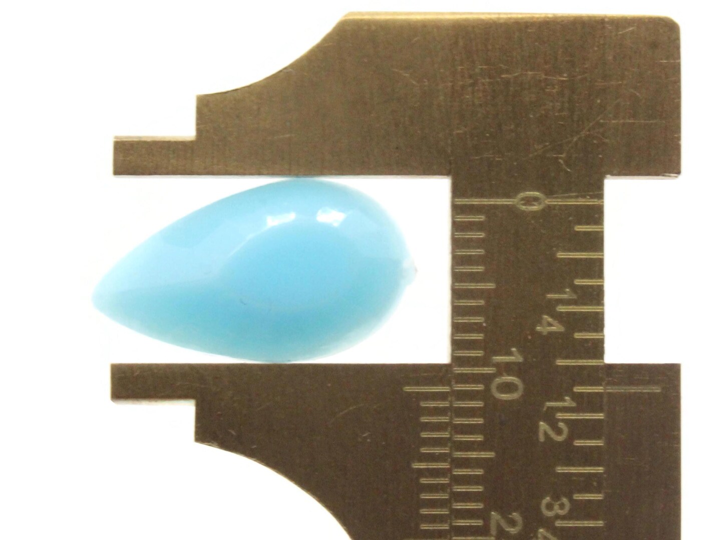 20 20mm Faceted Teardrop Light Blue Vintage Flatback Plastic Cabochons