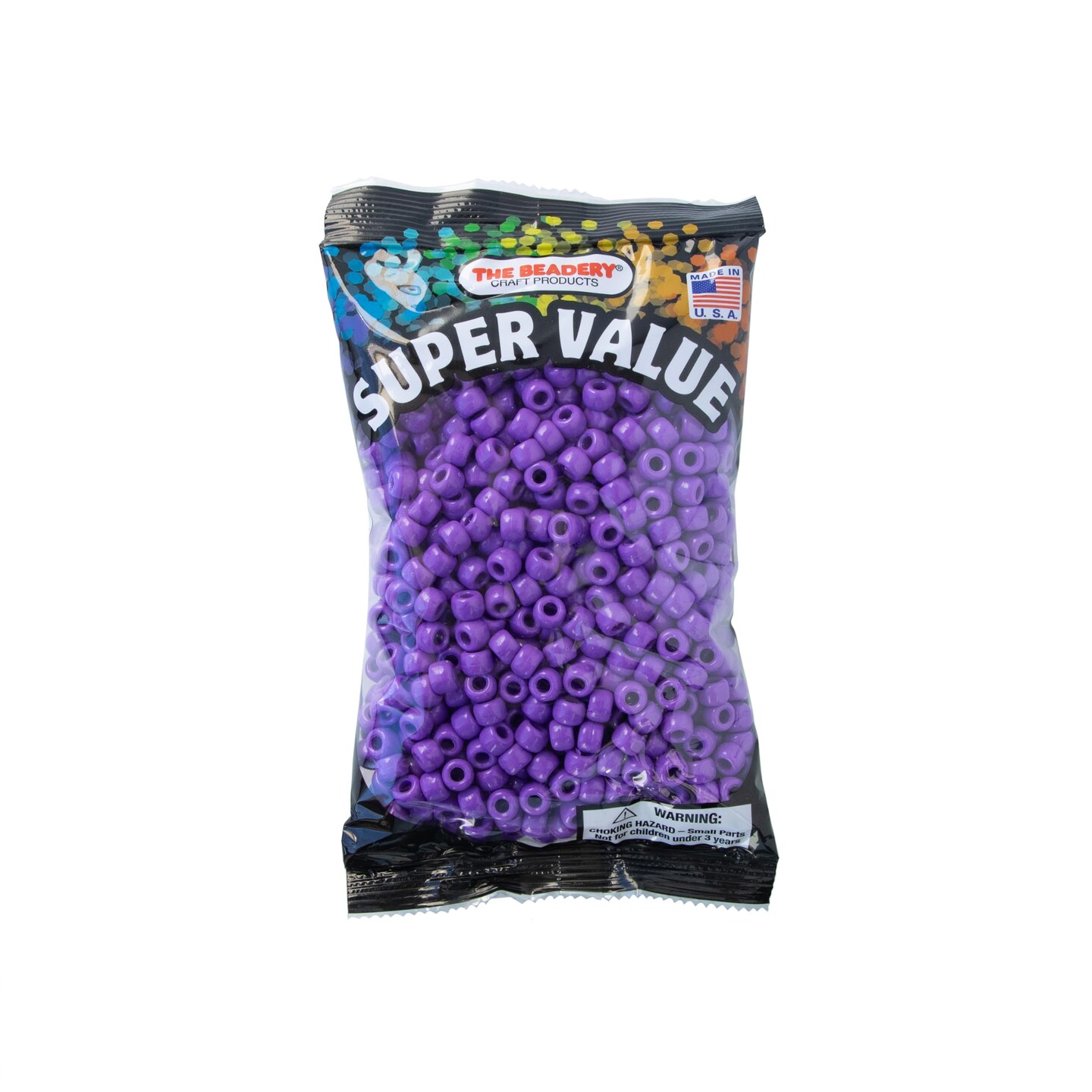 9x6mm Barrel Pony Bead, Dark Lilac - 900 Pieces - 750V054 | Michaels