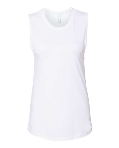 BELLA + CANVAS Women Muscle Tank Lightweight Airlume Cotton Casual Sleeveless Top