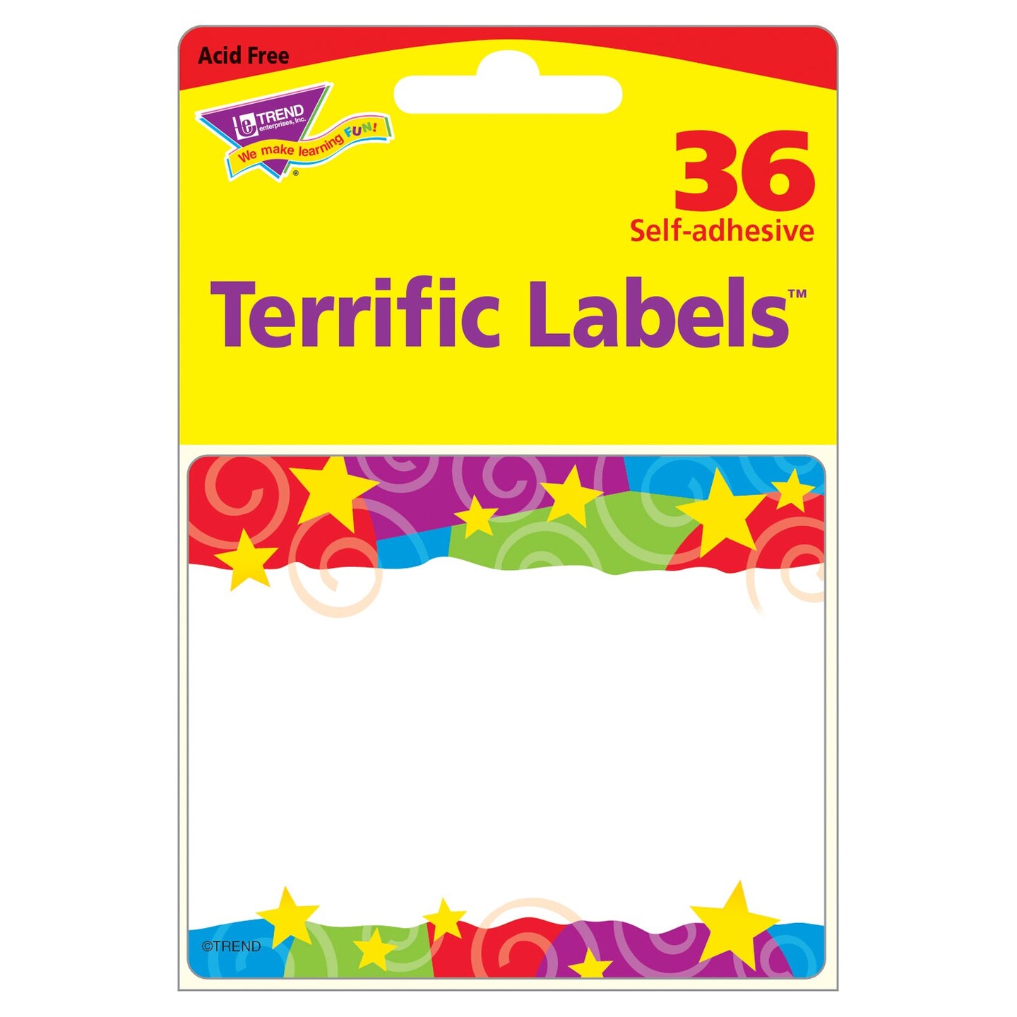 Stars &#x27;n Swirls Terrific Labels&#x2122;, 36 ct