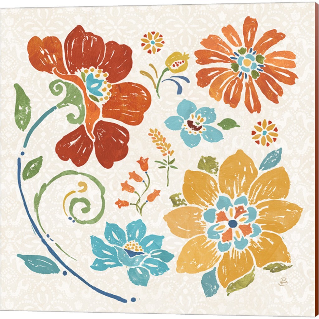 Spanish Impressions A by Daphne Brissonnet 14&#x22; x 14&#x22; Canvas Wall Art (Set of 2)