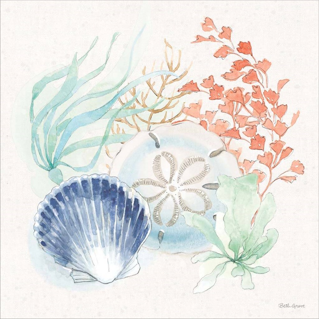 Seaside II by Beth Grove 24&#x22; x 24&#x22; Canvas Wall Art