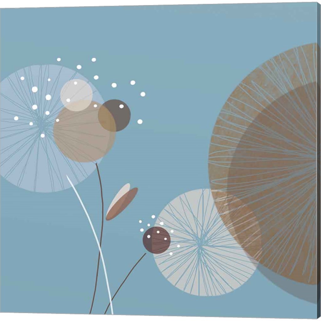 Blue Breeze by Christina Mitchell 14&#x22; x 14&#x22; Canvas Wall Art (Set of 2)