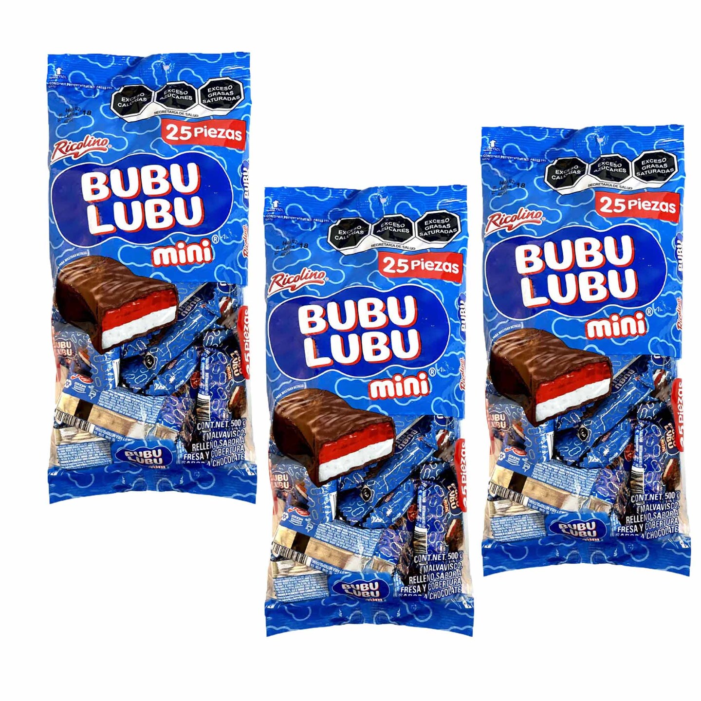 Ricolino Bubulubu Mini Bag 500g 25Ct