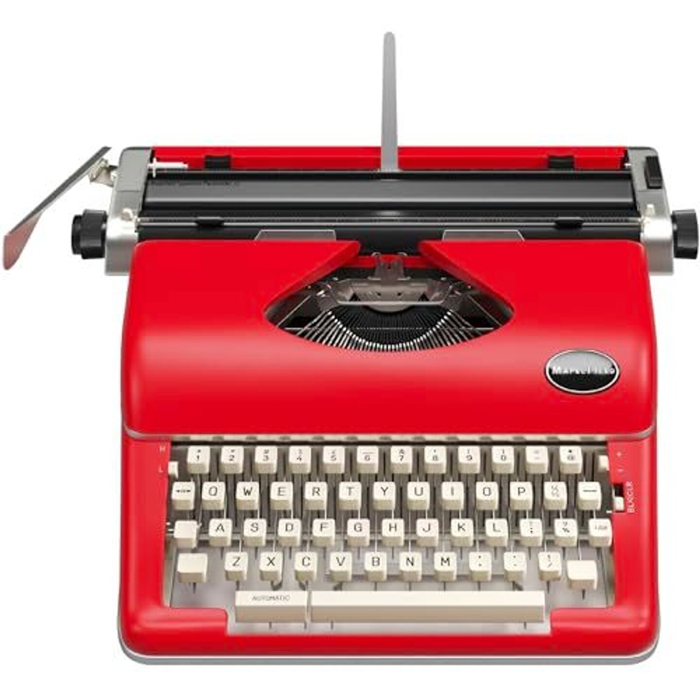 Maplefield Manual Typewriter, Real Vintage Typewriter, Cute Desk Decor for Home and Office, Easy Setup, Great Gift for Writers and Authors, Great Christmas Gifts for Writers and Authors (Red)