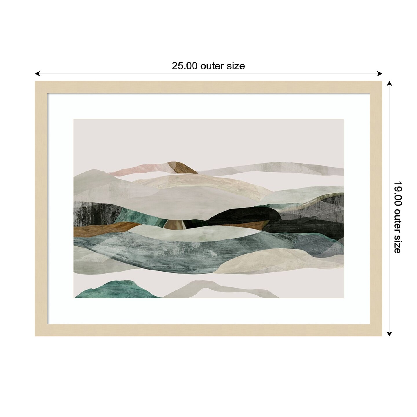 Winter in the Mountains by PI Studio Wood Framed Wall Art Print