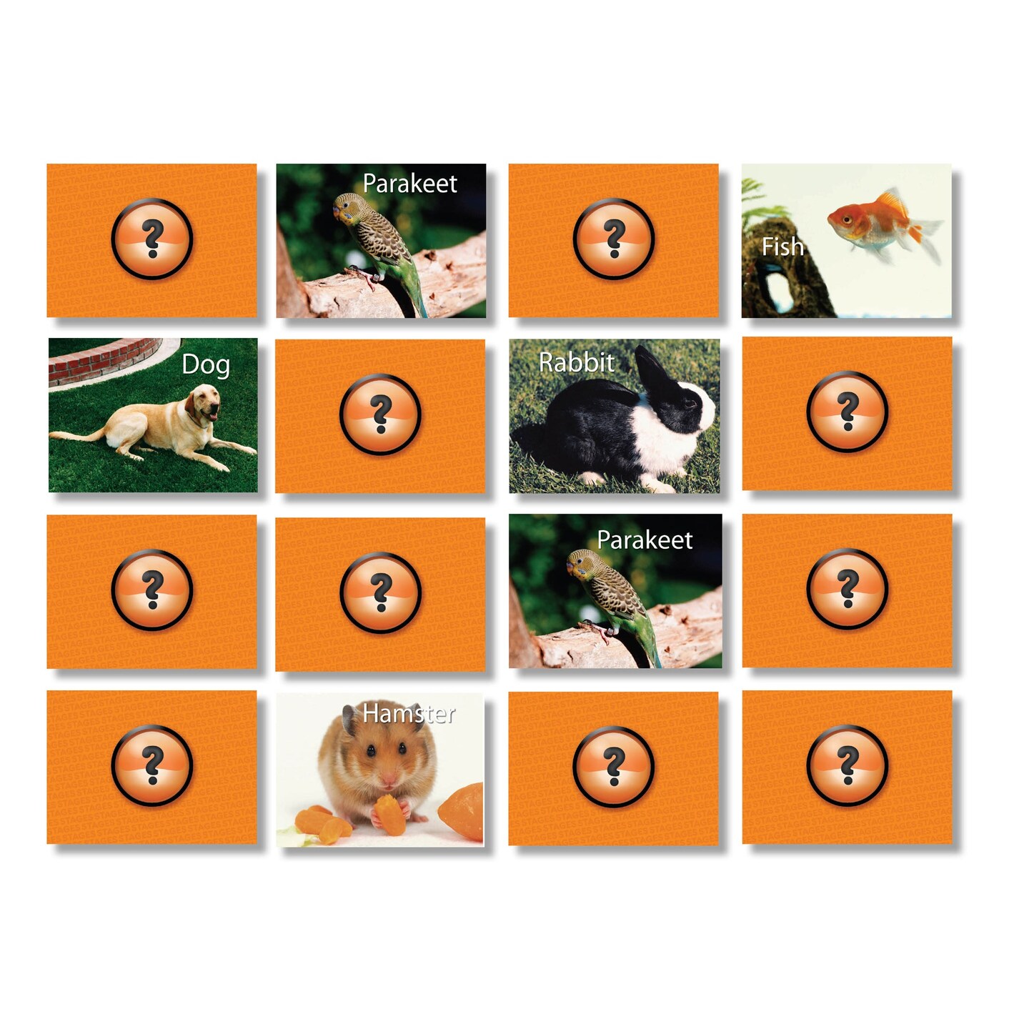 Photographic Memory Matching Game, Pets
