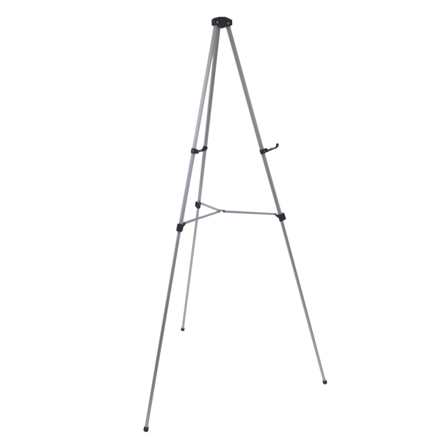 Audio-Visual Direct Lightweight Aluminum Telescoping Display Easel, 70 Inches, Silver