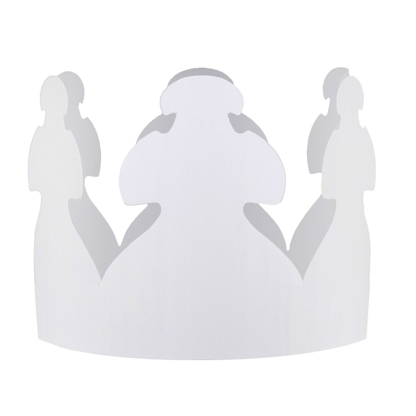 23.5" White Paper Crowns, 12ct. by Creatology™
