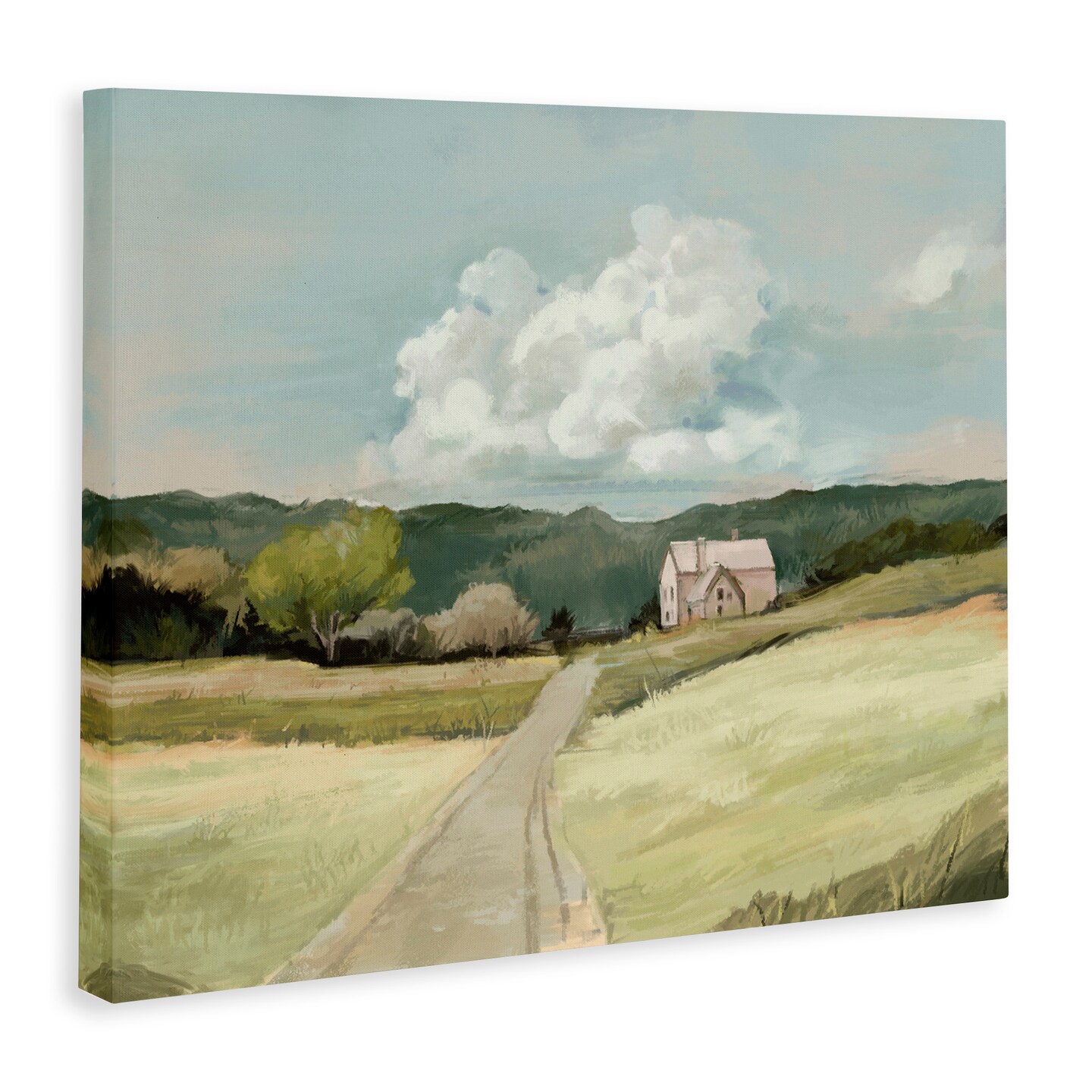 Stupell Industries Road Leading Home Countryside Canvas Wall Art