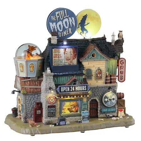 Lemax Spookytown The Full Moon Diner