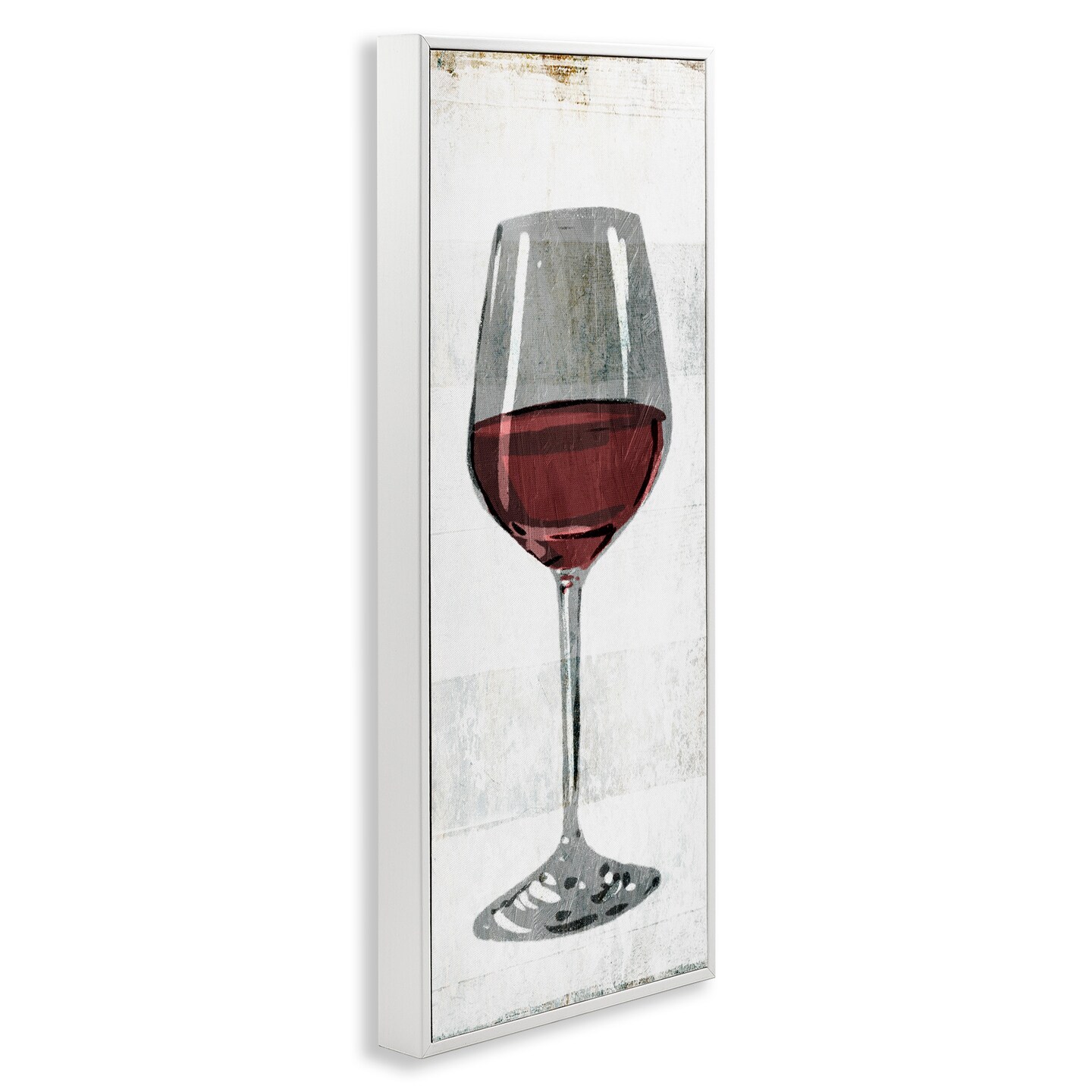 Stupell Industries Rustic Kitchen Red Wine Glass Framed Giclee Art