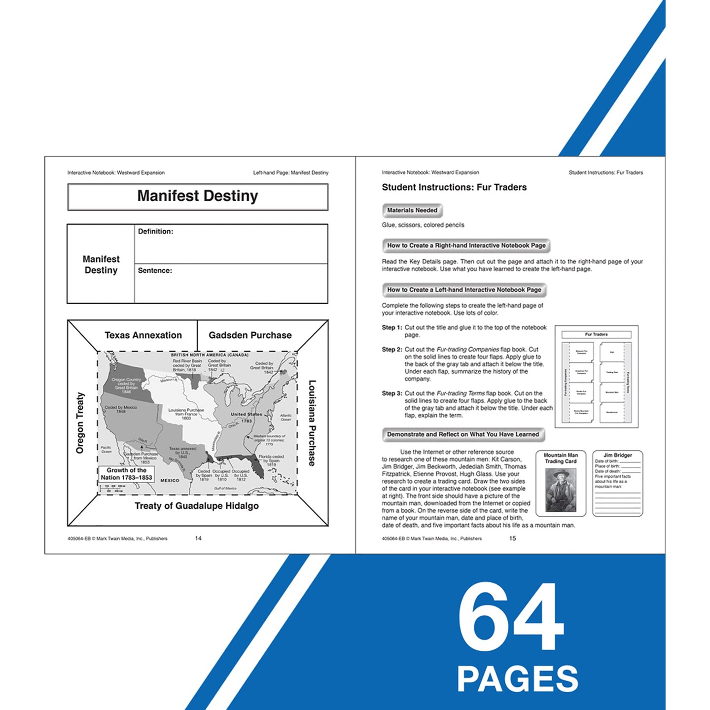 Interactive Notebook: Westward Expansion Resource Book, Grade 5-8