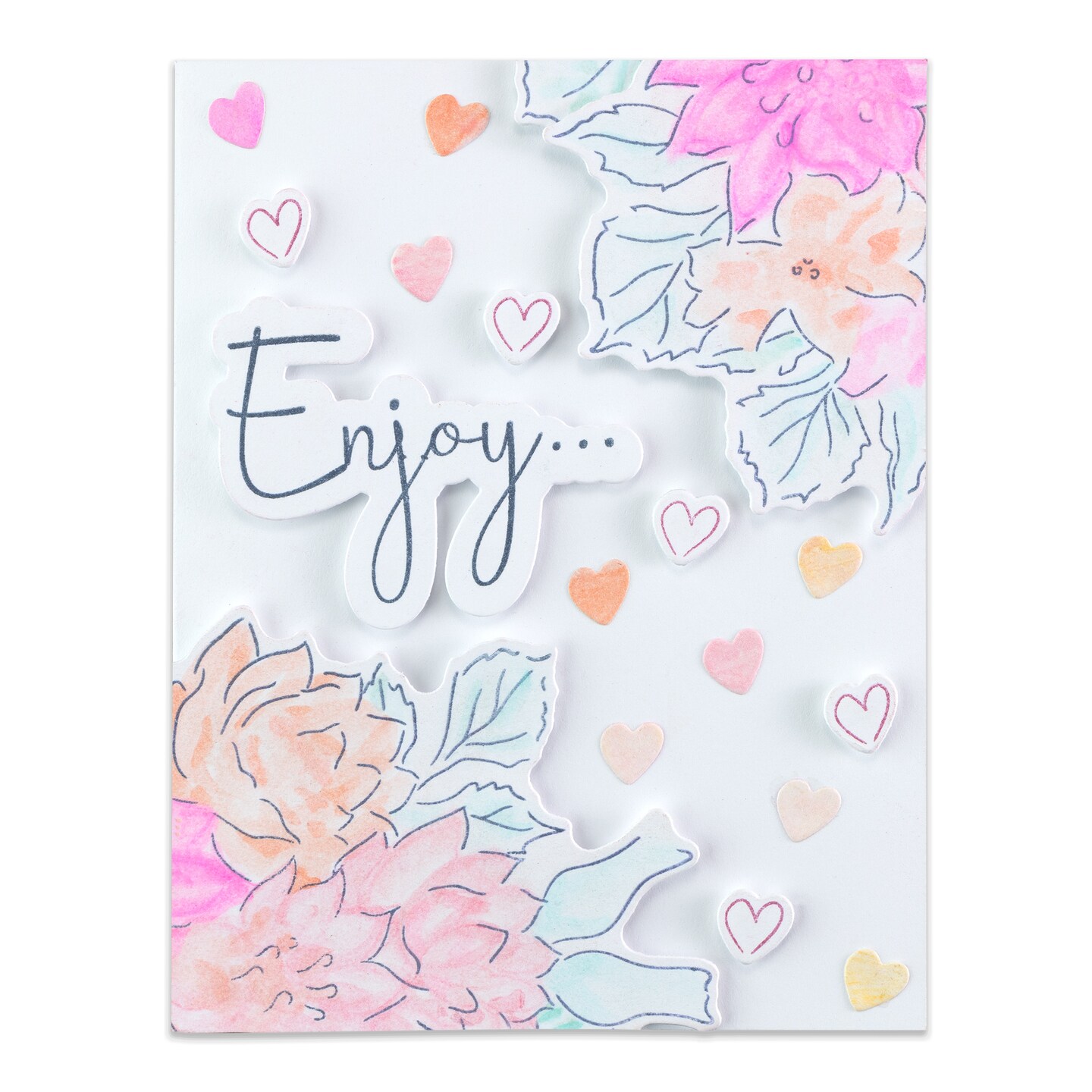 Tonic Studios Die, Stamp & Stencil Collection-Splendiferous Corsage