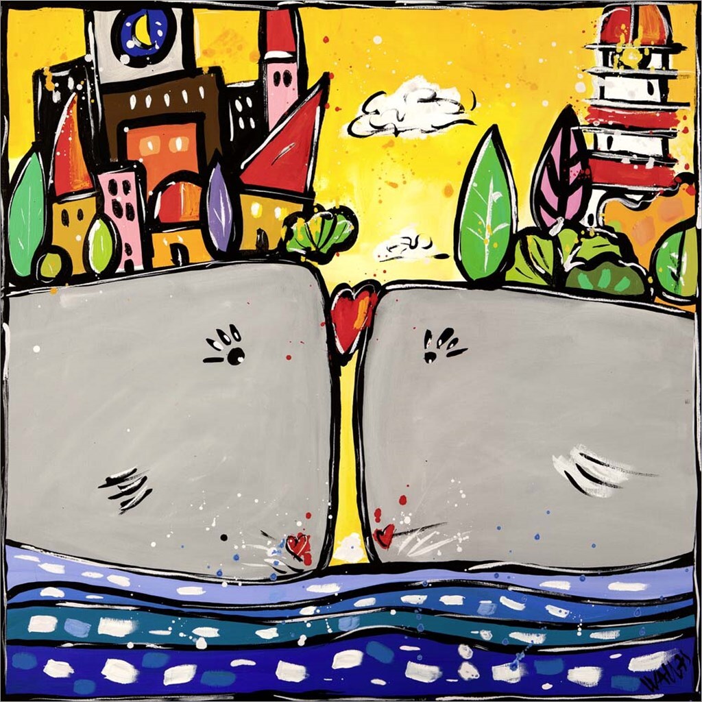 Un Amore Grande by Wallas 24&#x22; x 24&#x22; Canvas Wall Art
