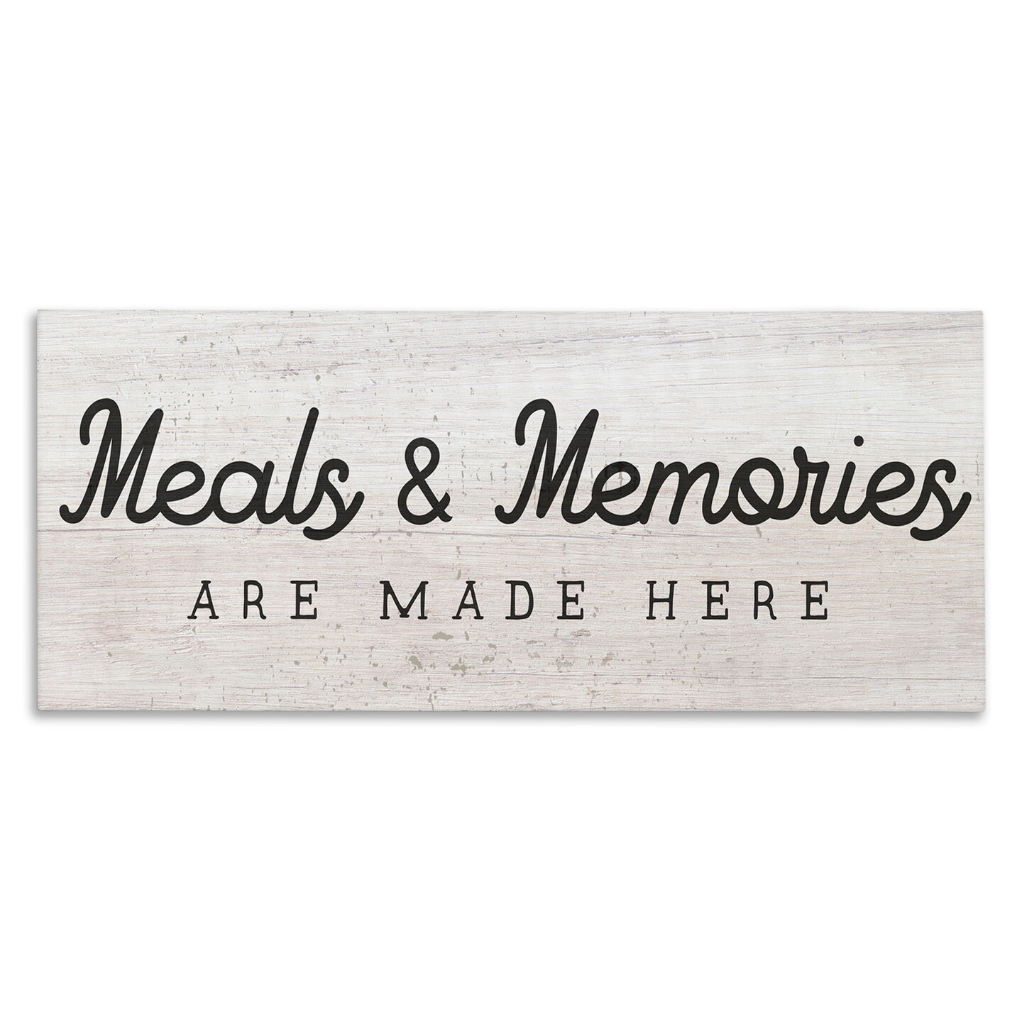 Stupell Industries Meals & Memories Kitchen Sign Canvas Wall Art