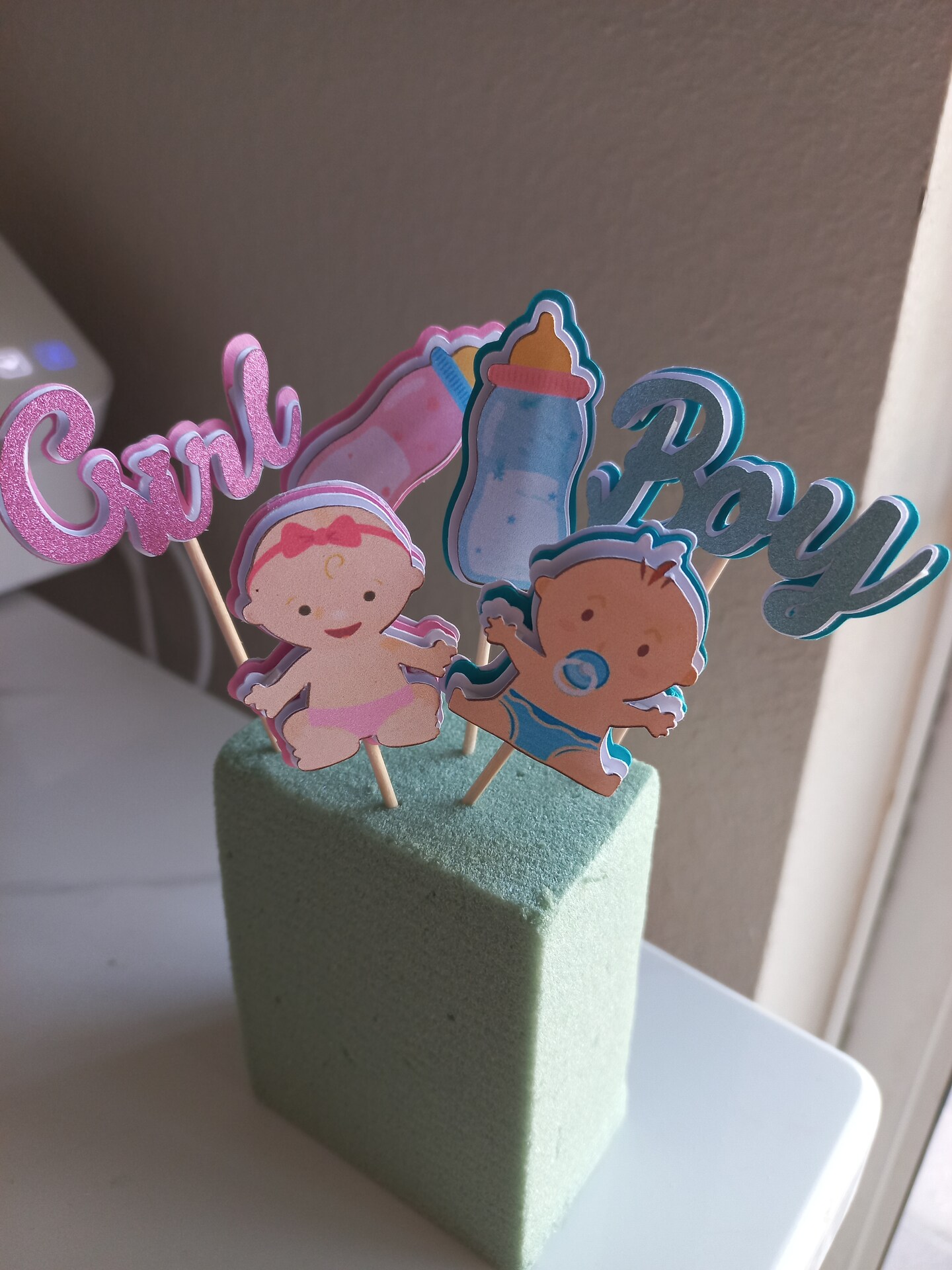 Gender Reveal Cupcake Toppers - Cian's Cupcake Toppers