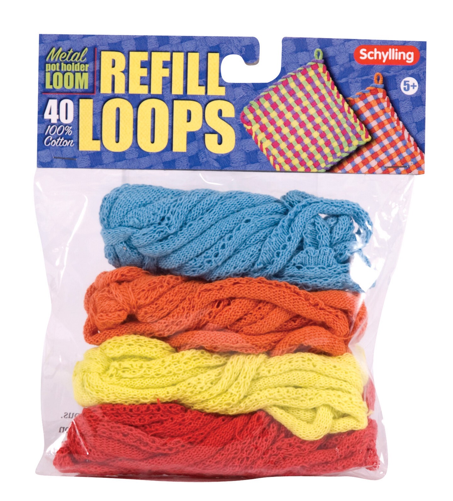 Schylling Loop Refill For Metal Potholder Loom - Colors Vary