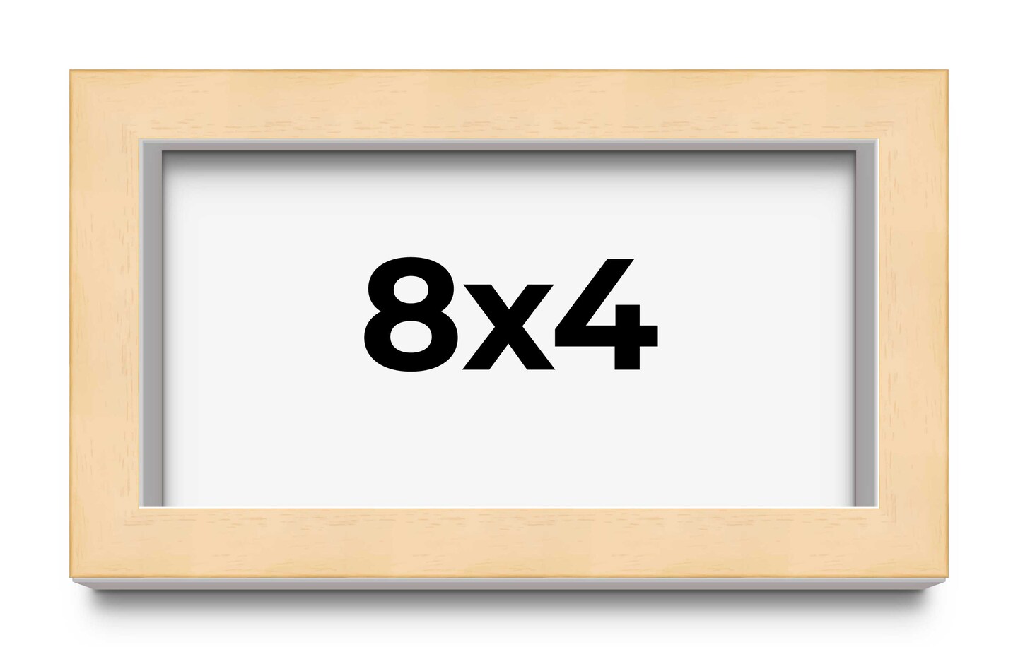 Panoramic Classic Modern Yellow Frame - UV Acrylic, Foam Board Backing, Hanging Hardware