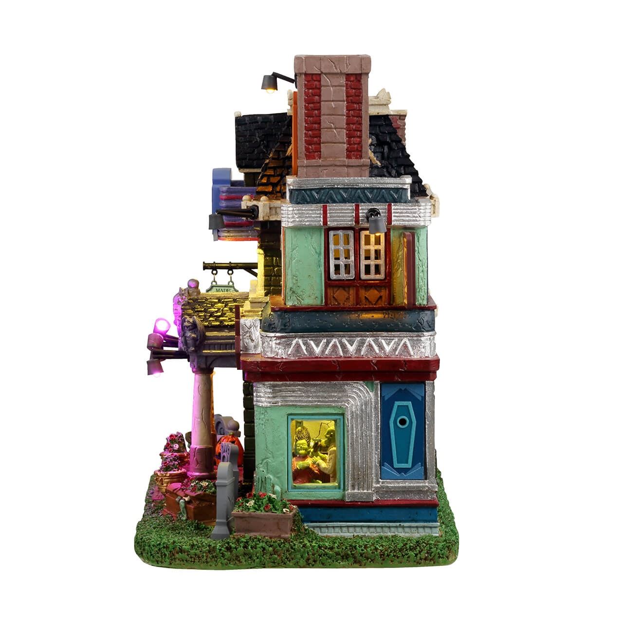 Lemax Spooky Town Halloween Village Mortuary Makeovers Building