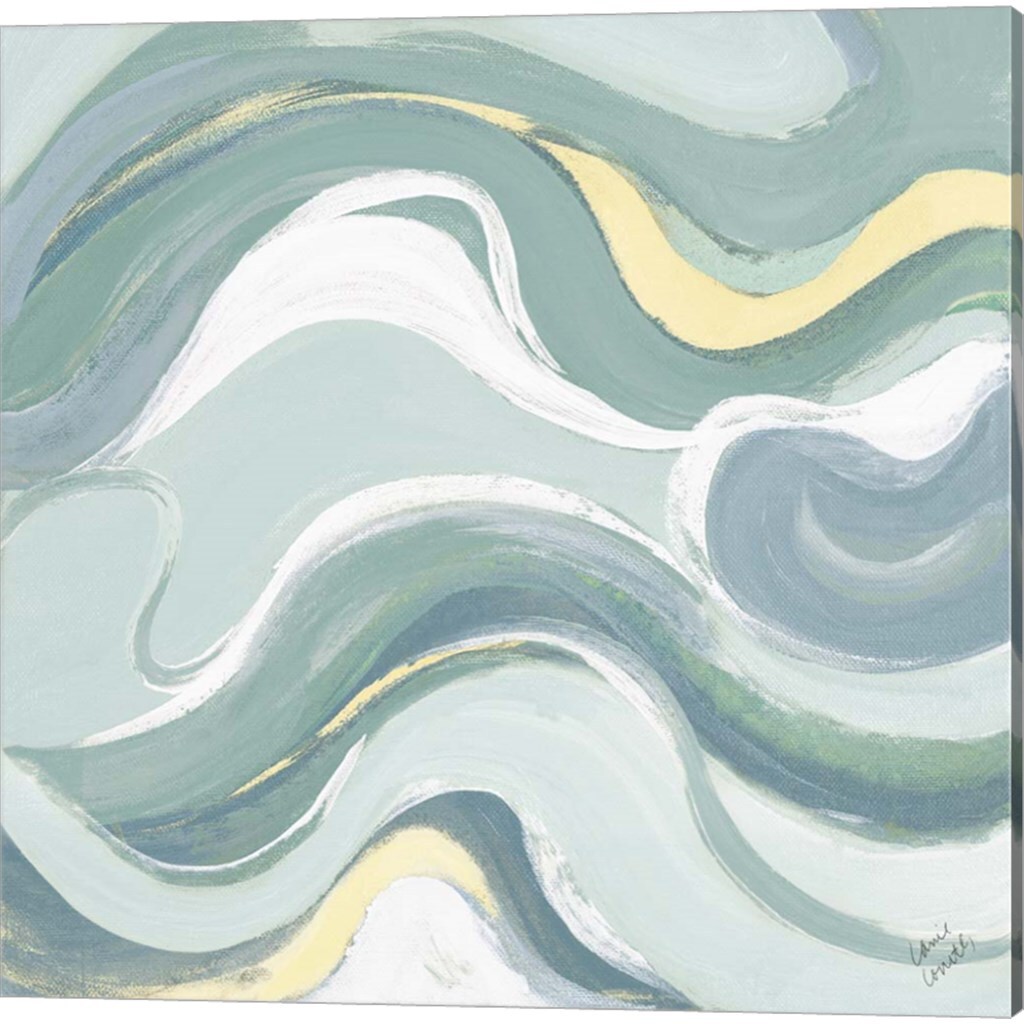 Coastal Curvilinear by Lanie Loreth 14&#x22; x 14&#x22; Canvas Wall Art (Set of 2)