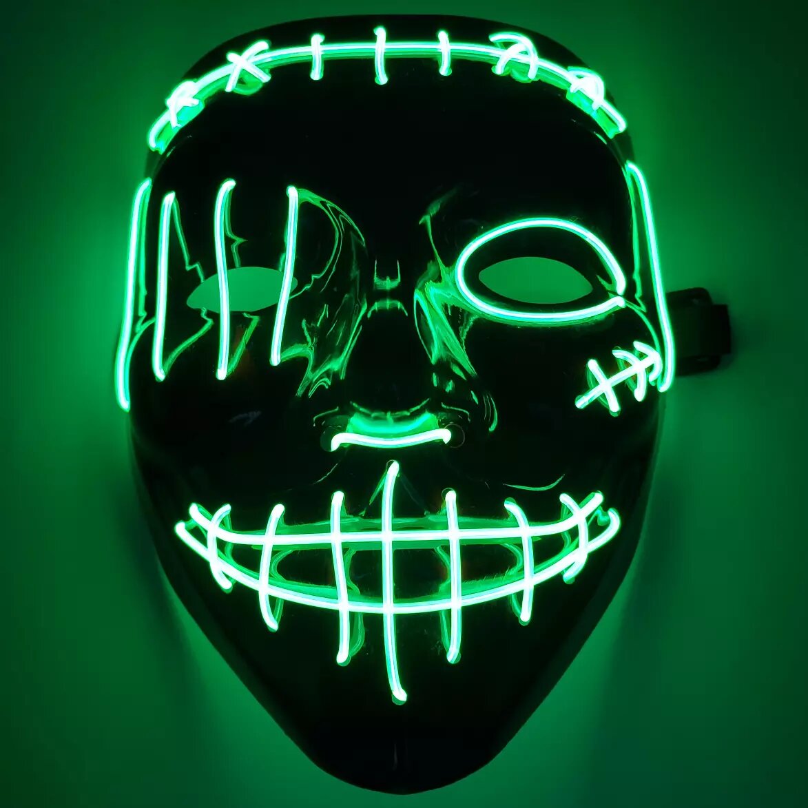 Kitcheniva Purge Halloween LED Light Up Mask 3 Modes Costume Rave