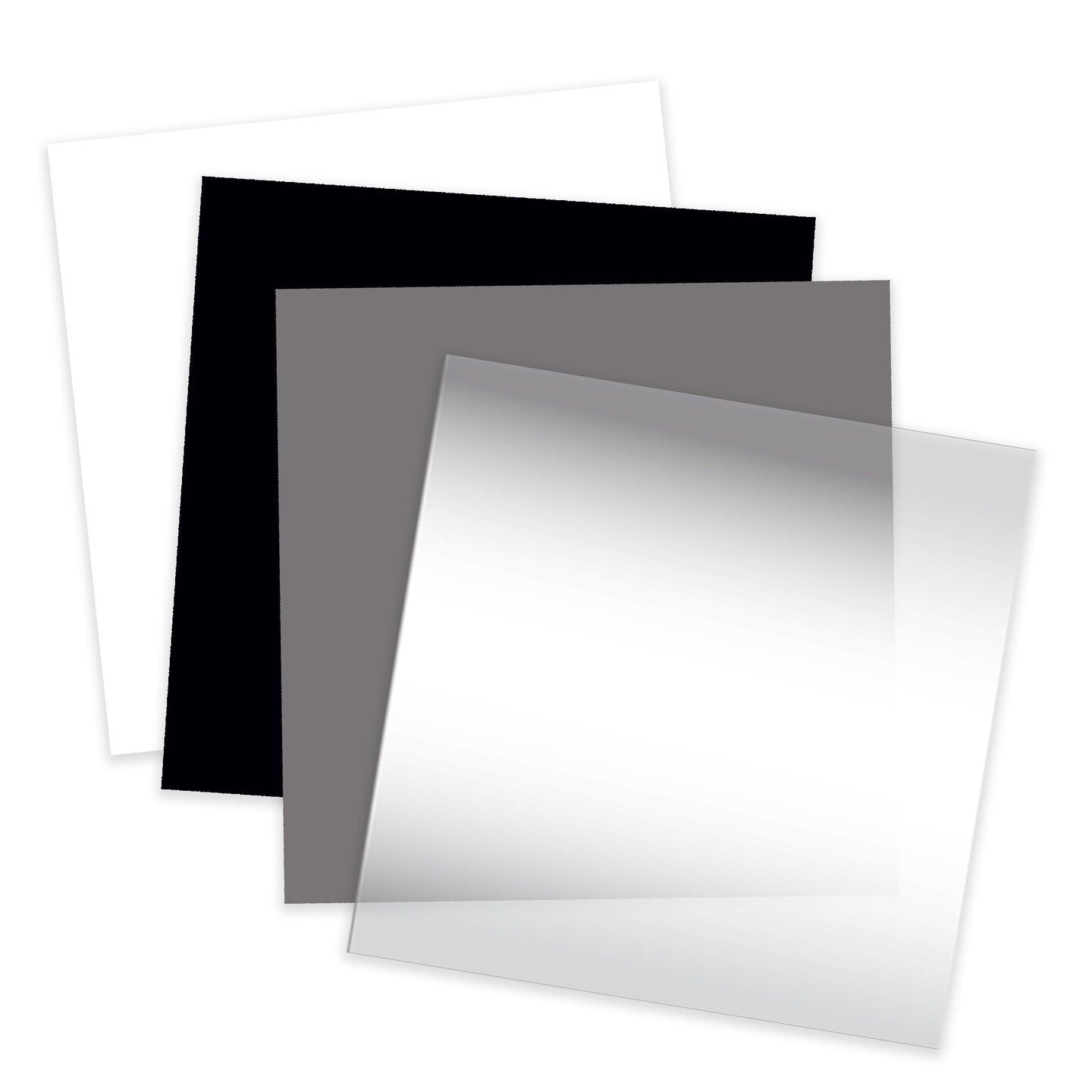 JPPlus Craft Plastic Plastic Craft Sheets for Cricut, Laser Cutter, &#x26; Engraver Use- Utility, 4 Pack