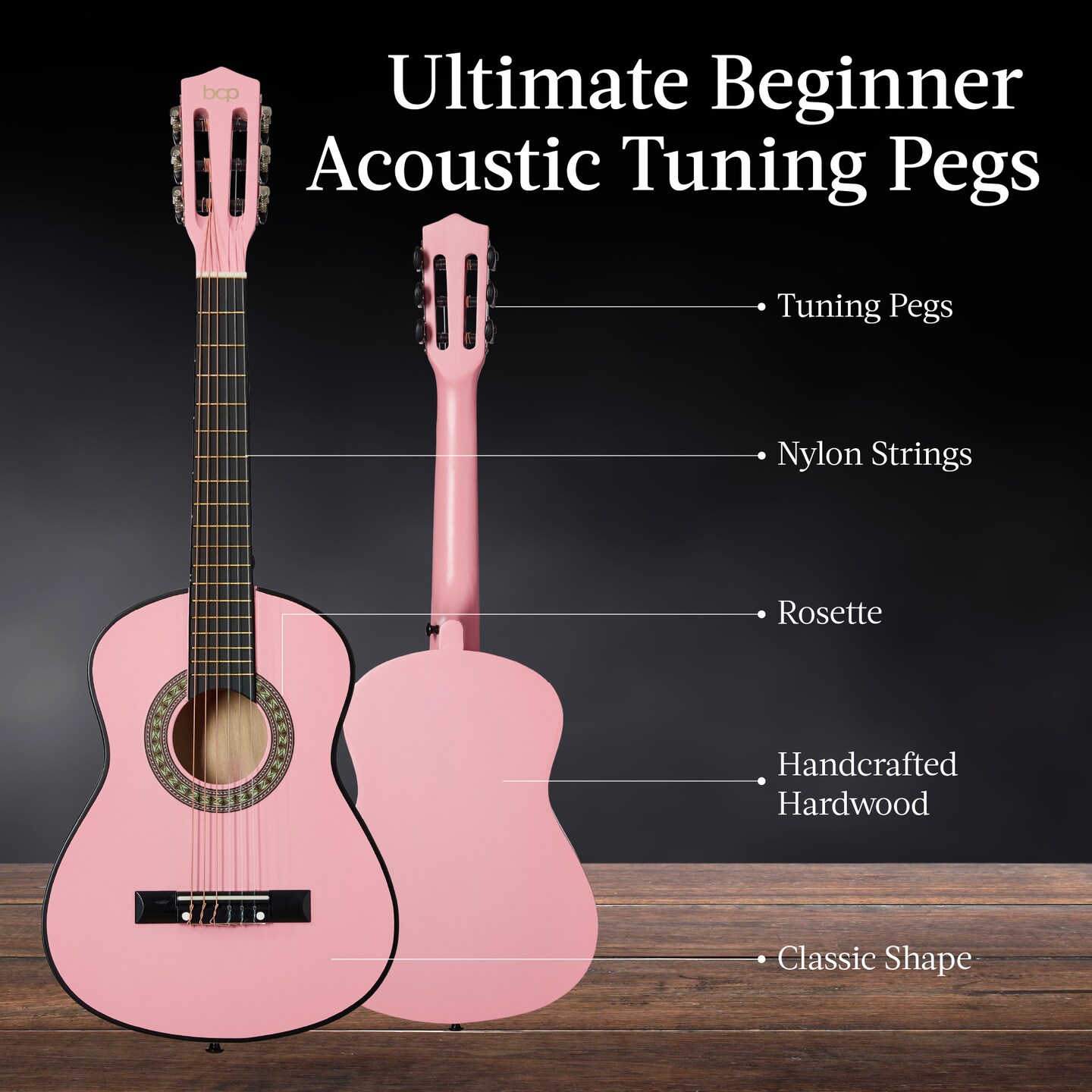 Best Choice Products 30in Kids Acoustic Guitar Beginner Starter Kit with Strap, Case, Strings