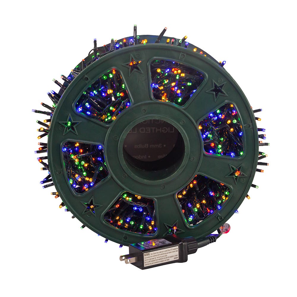 Kurt Adler 1200-Light 98-Foot Multi-Color LED Rice Light Set