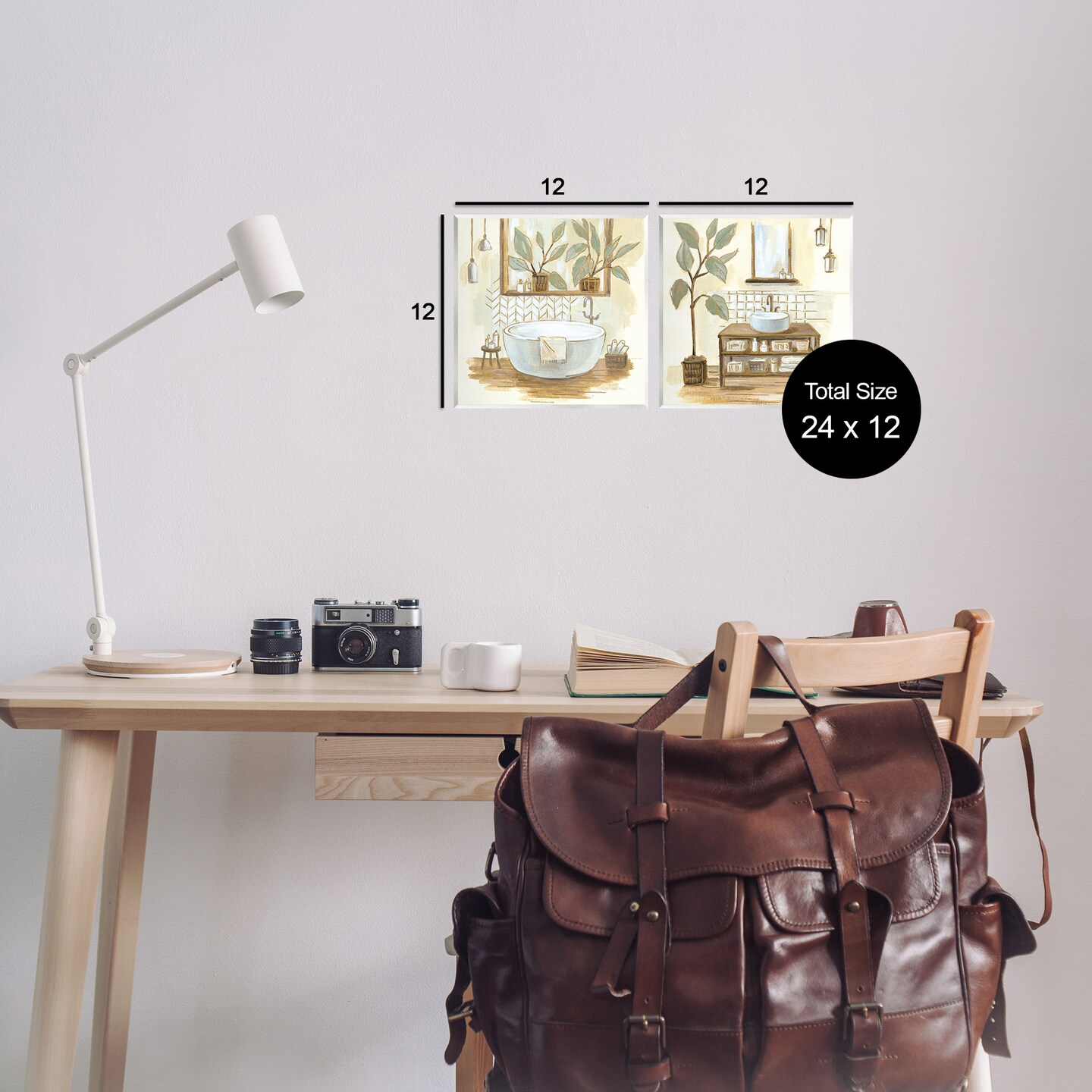 Stupell Industries Sage Green Bathroom Interiors Wall Plaque Art