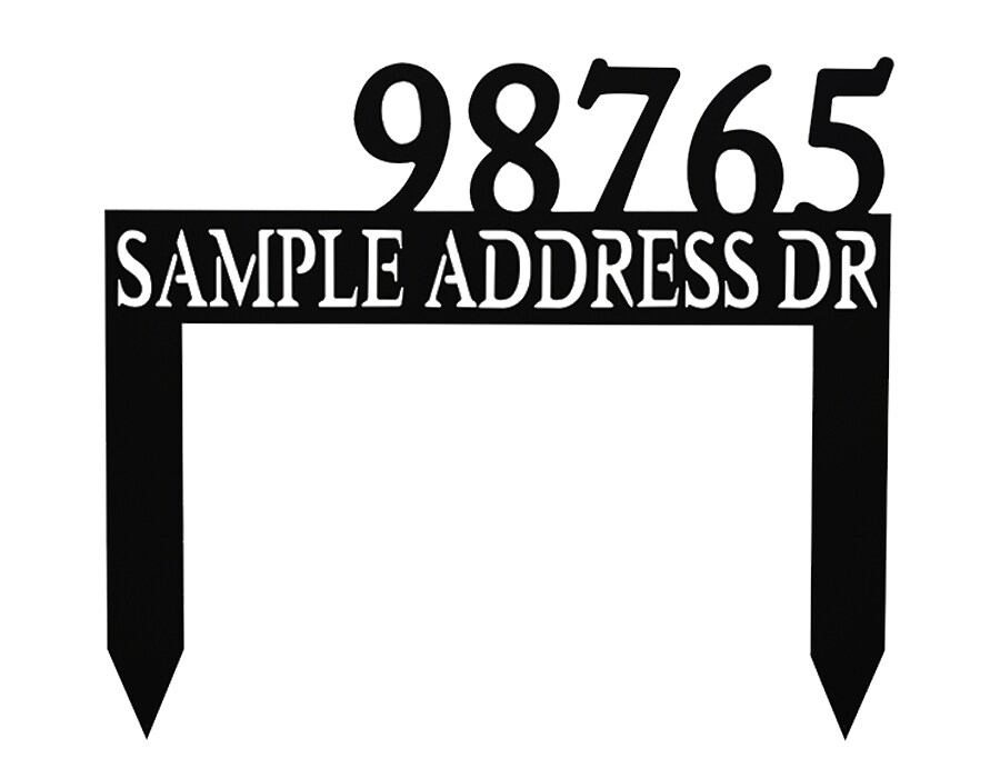 Custom Address Yard Sign product 4