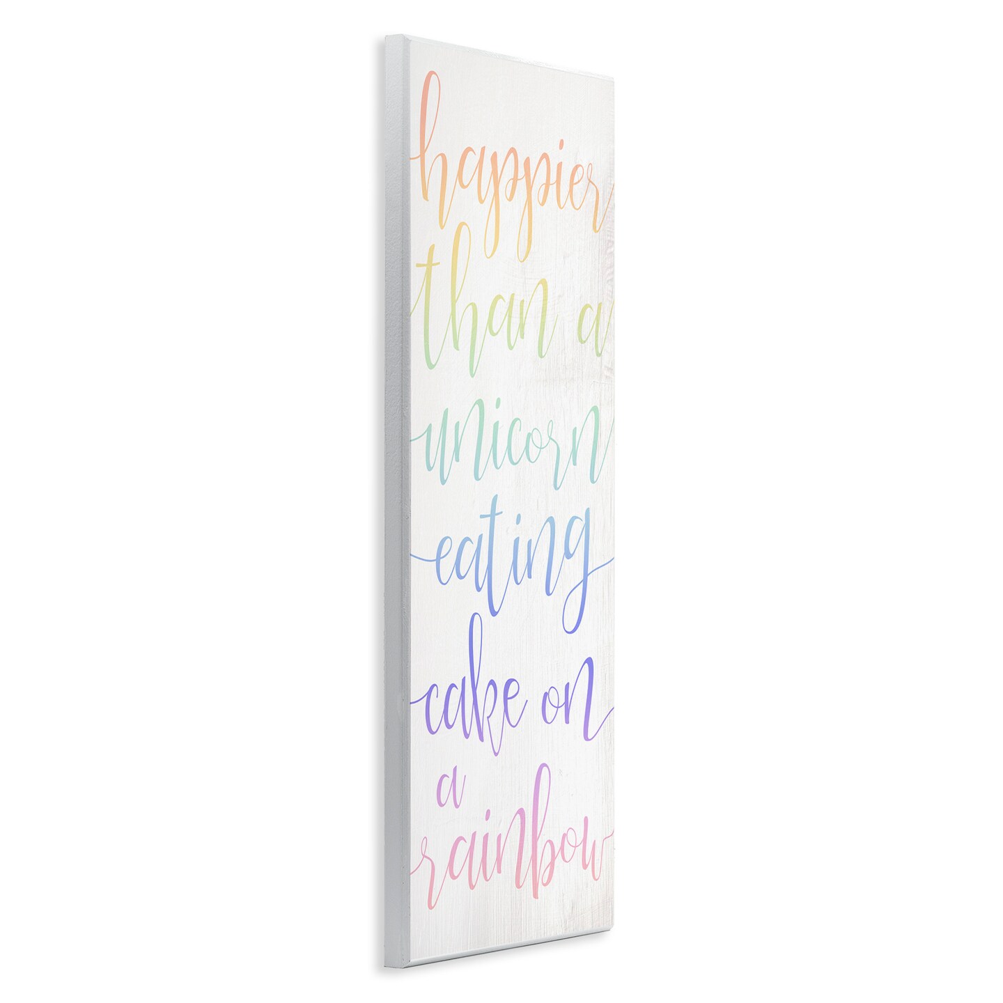 Stupell Industries Happier Than Unicorn Humor Wall Plaque Art