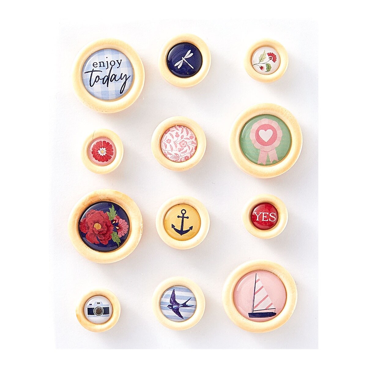 Spellbinders Button Embellishments From Rosie&#x27;s Studio-Bayfair