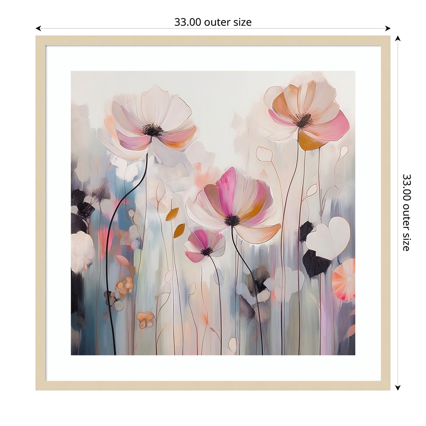 Spring Fling Flowers IV by Irena Orlov Wood Framed Wall Art Print