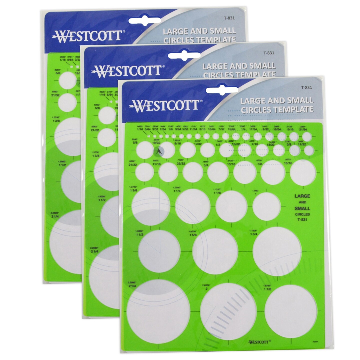 Large &#x26; Small Circles Template, Pack of 3