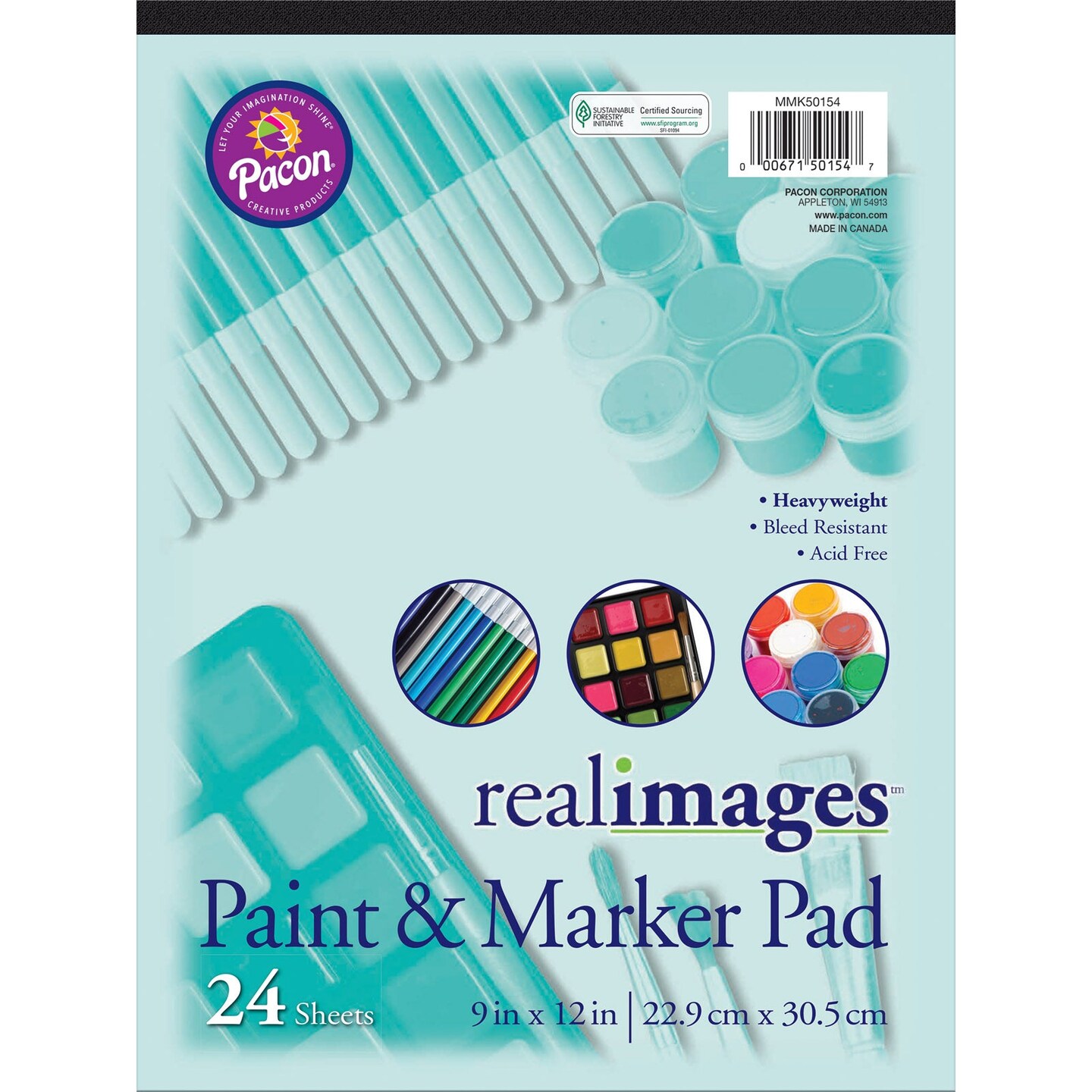 Paint &#x26; Marker Pad, Heavyweight, 9&#x22; x 12&#x22;, 24 Sheets