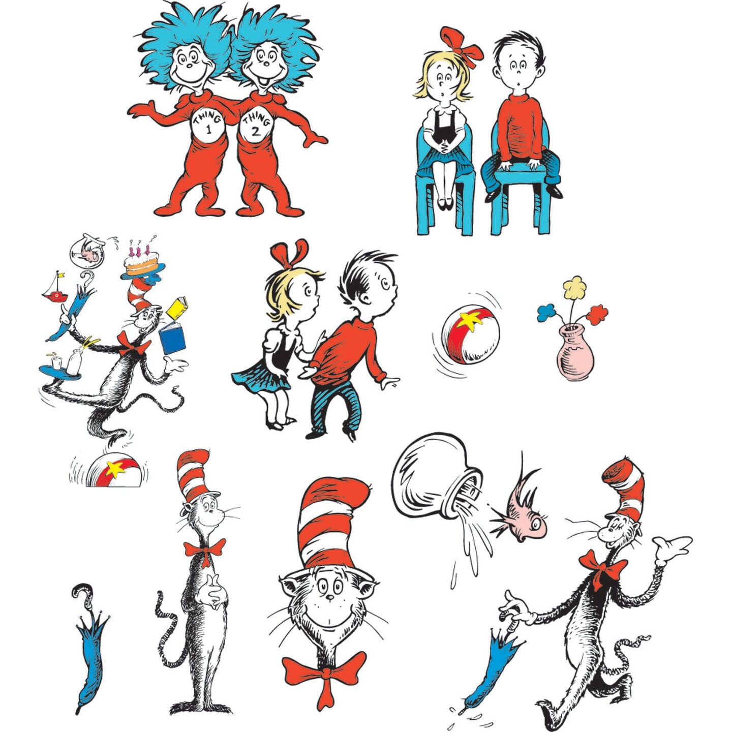 Cat in the Hat&#x2122; Characters 2-Sided Deco Kit