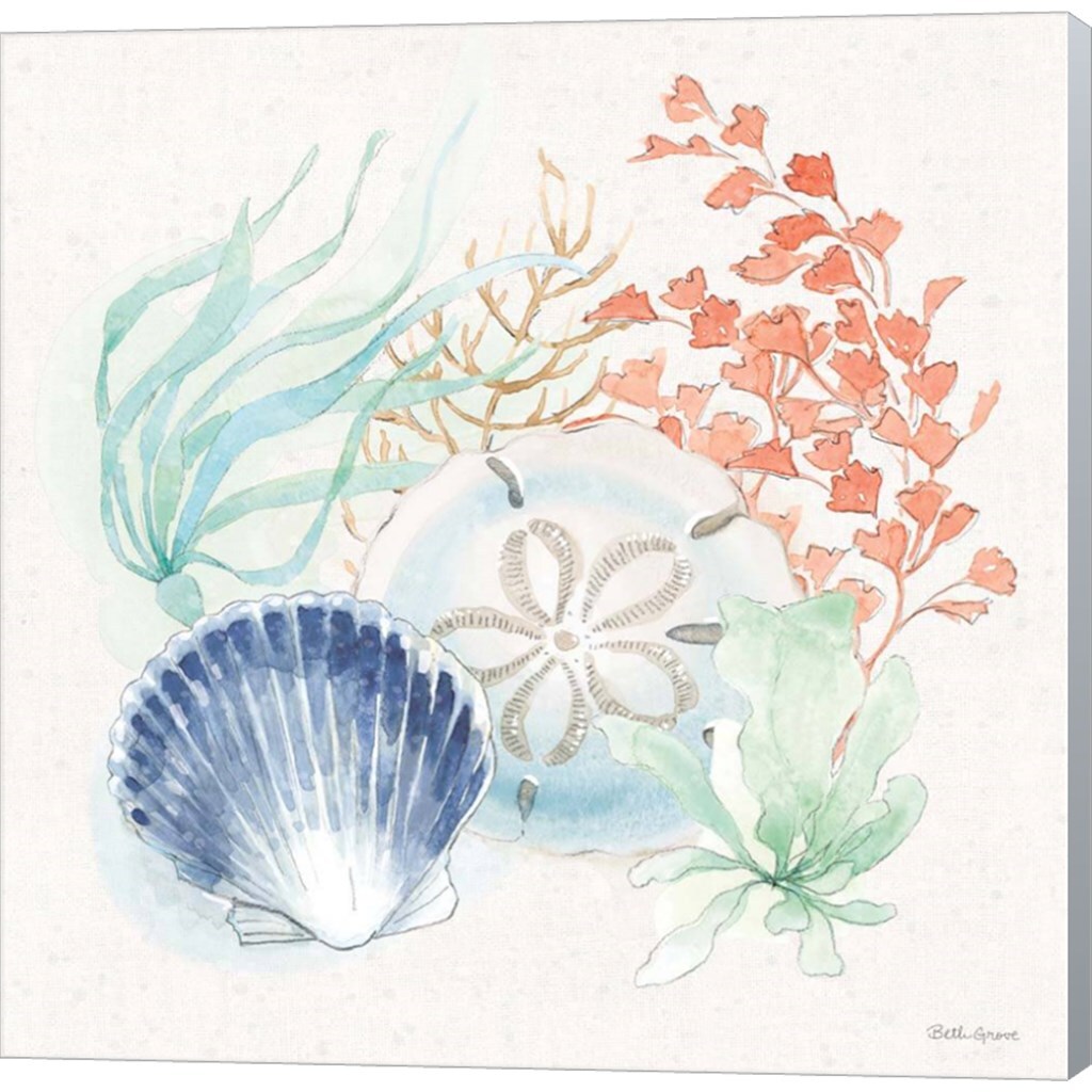 Seaside II by Beth Grove 24&#x22; x 24&#x22; Canvas Wall Art
