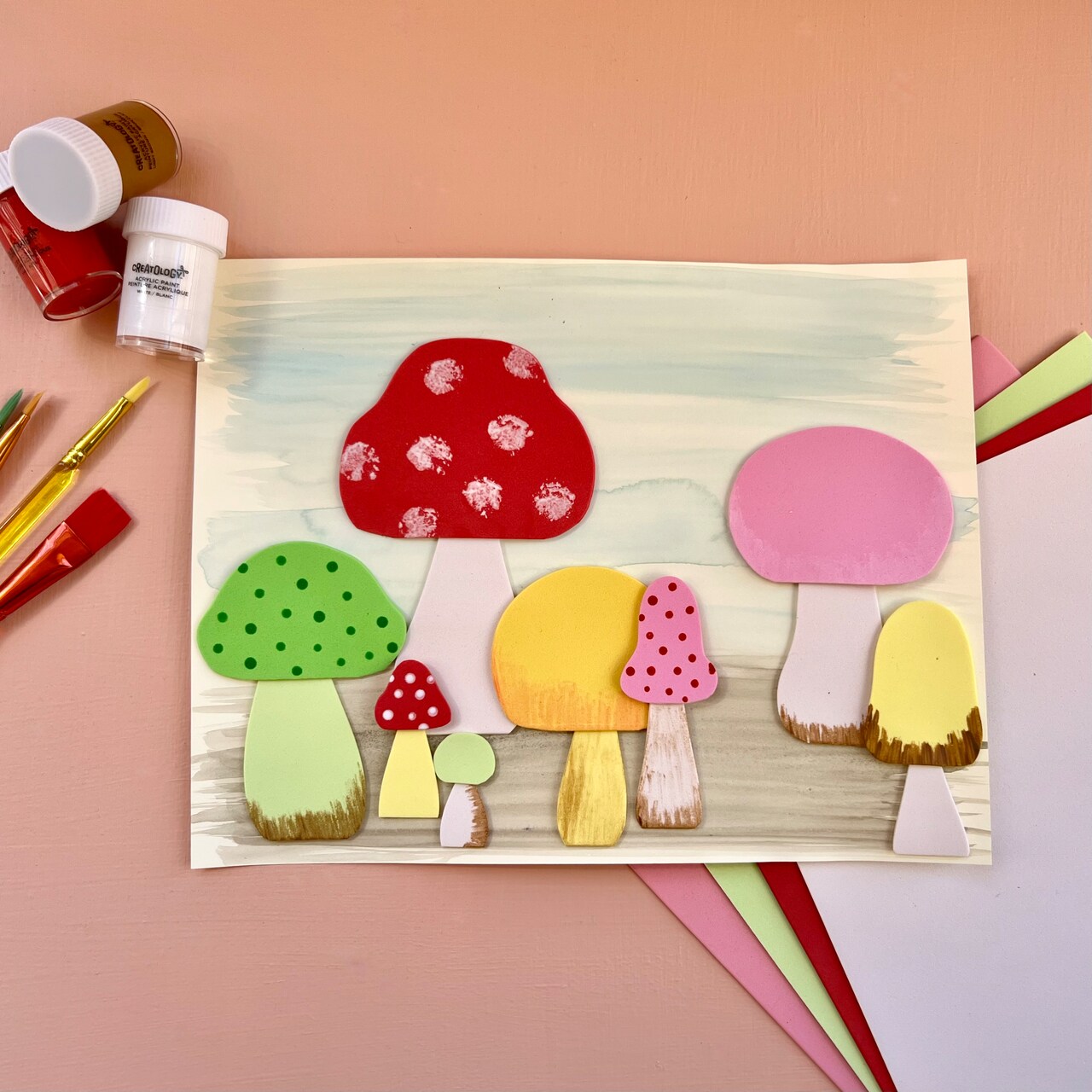 Kids Club: Mushroom Forest Art
