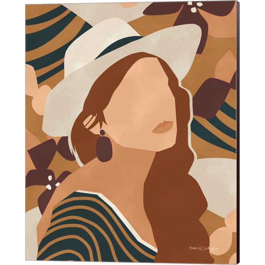 Modern Woman by Megan Gallagher 12" x 15" Canvas Wall Art (Set of 2)