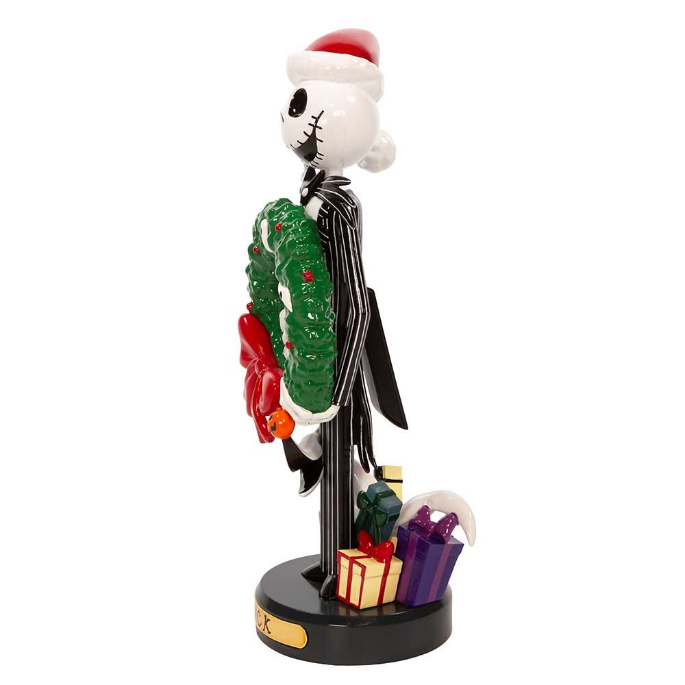 Kurt Adler 10-Inch Disney© Nightmare Before Christmas Jack Skellington With Wreath Nutcracker