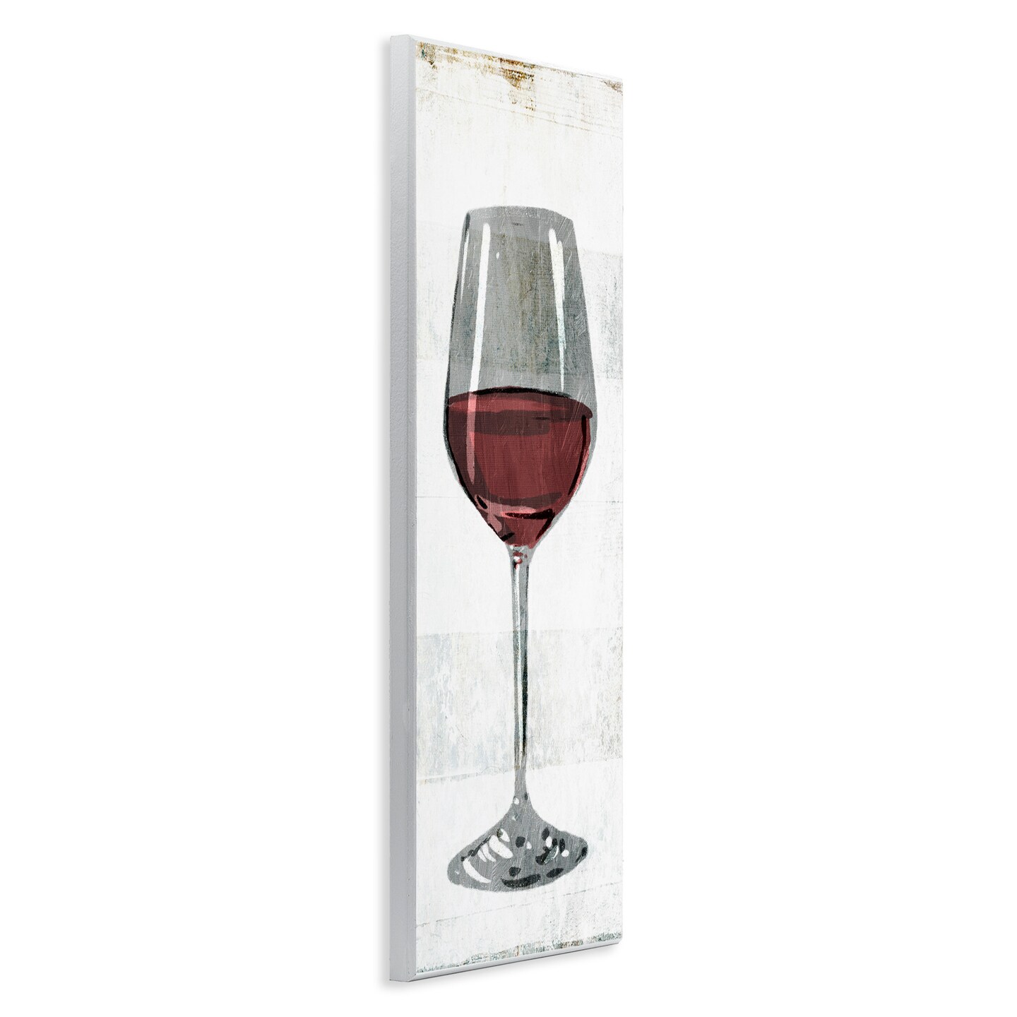 Stupell Industries Rustic Kitchen Red Wine Glass Wall Plaque Art
