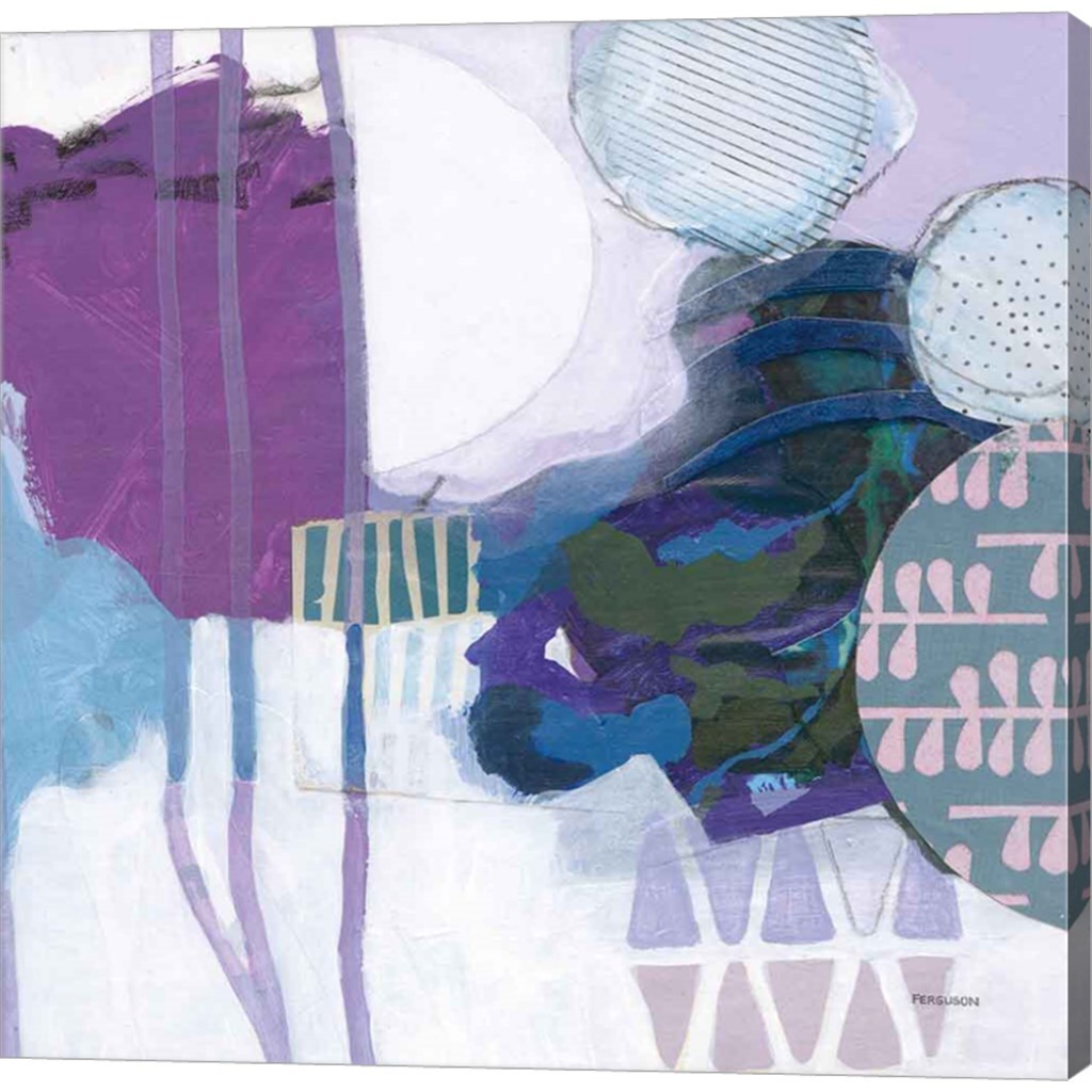 Abstract Layers IV by Kathy Ferguson 24" x 24" Canvas Wall Art