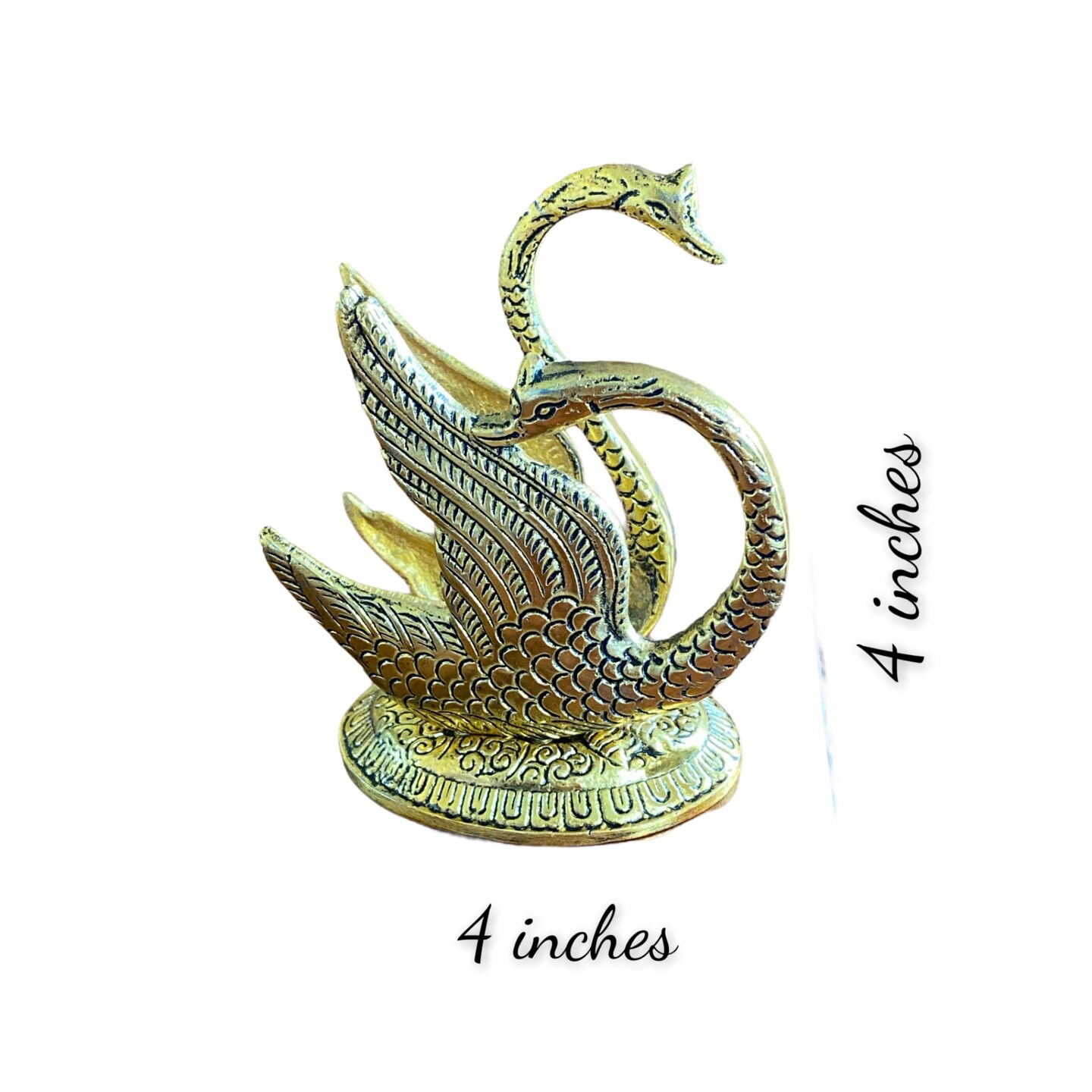 Brass Metal Swan Duck Shape Tissue Holder - Beautiful Vintage Napkin Tissue Paper Holder for Dining Table
